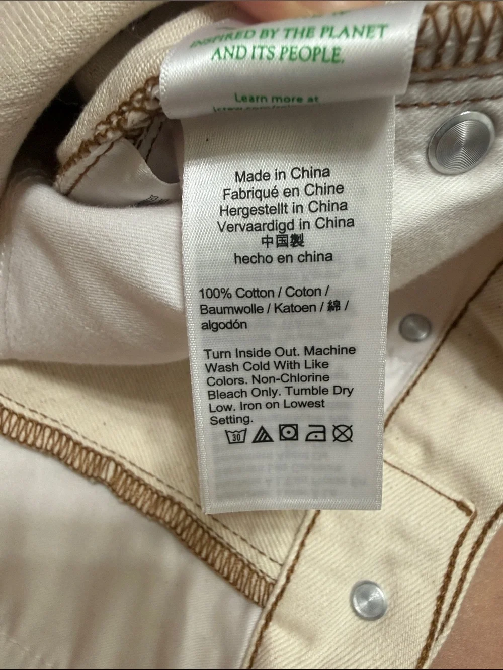 NWT J. Crew Midlength denim short in ecru Size 25
